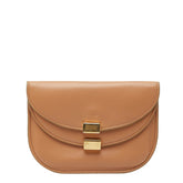 クロエ ジョージア コインケース 小銭入れ 名刺入れ ベージュ ゴールド レザー レディース Chloe 【中古】