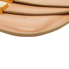 クロエ ジョージア コインケース 小銭入れ 名刺入れ ベージュ ゴールド レザー レディース Chloe 中古