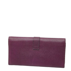サンローラン Yライン 長財布 パープル レザー レディース SAINT LAURENT 【中古】