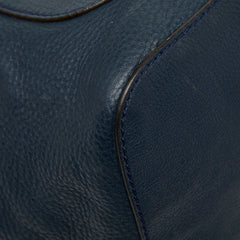 クロエ マーシー トートバッグ ハンドバッグ ネイビー レザー レディース Chloe 【中古】