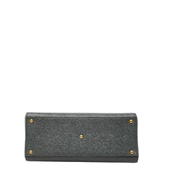 フェンディ トロワジュール ショルダーバッグ トートバッグ 8BH272 グレー レザー レディース FENDI 【中古】