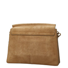 クロエ フェイ FAYE 斜め掛け ショルダーバッグ ベージュ スウェード レザー レディース Chloe 中古