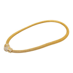 ディオール ネックレス ゴールド メッキ ラインストーン レディース Dior 【中古】