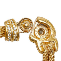 ディオール ネックレス ゴールド メッキ ラインストーン レディース Dior 【中古】