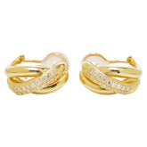 K18YG イエローゴールド ダイヤ0.50ct ピアス イヤリング レディース 【中古】
