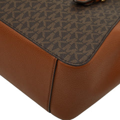 マイケルコース MKシグネチャー ハンドバッグ ショルダーバッグ 2WAY 35T0GCFM2B ブラウン PVC レザー レディース Michael Kors 【中古】
