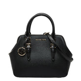 マイケルコース ロゴ ハンドバッグ ショルダーバッグ 2WAY ブラック レザー レディース Michael Kors 【中古】