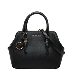 マイケルコース ロゴ ハンドバッグ ショルダーバッグ 2WAY ブラック レザー レディース Michael Kors 【中古】