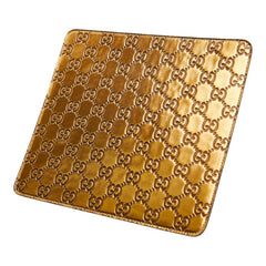 グッチ グッチシマ GG ロゴ マウスパッド パソコン PC小物 インテリア 雑貨 ゴールド レザー レディース GUCCI 【中古】