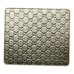 グッチ グッチシマ GG ロゴ マウスパッド パソコン PC小物 インテリア 雑貨 グリーン レザー レディース GUCCI 【中古】