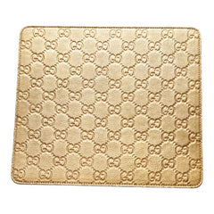 グッチ グッチシマ GG ロゴ マウスパッド パソコン PC小物 インテリア 雑貨 ゴールド レザー レディース GUCCI 【中古】