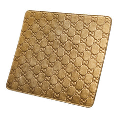 グッチ グッチシマ GG ロゴ マウスパッド パソコン PC小物 インテリア 雑貨 ゴールド レザー レディース GUCCI 【中古】
