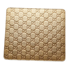 グッチ グッチシマ GG ロゴ マウスパッド パソコン PC小物 インテリア 雑貨 ゴールド レザー レディース GUCCI 【中古】