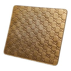グッチ グッチシマ GG ロゴ マウスパッド パソコン PC小物 インテリア 雑貨 ゴールド レザー レディース GUCCI 【中古】