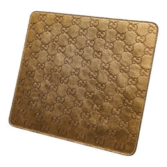 グッチ グッチシマ GG ロゴ マウスパッド パソコン PC小物 インテリア 雑貨 ゴールド レザー レディース GUCCI 【中古】