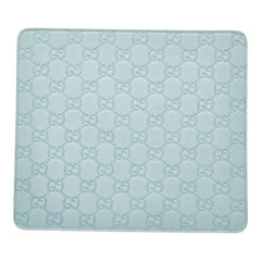 グッチ グッチシマ GG ロゴ マウスパッド パソコン PC小物 インテリア 雑貨 ブルー レザー レディース GUCCI 【中古】