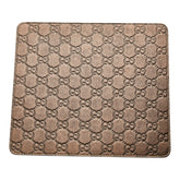 グッチ グッチシマ GG ロゴ マウスパッド パソコン PC小物 インテリア 雑貨 ブラウン レザー レディース GUCCI 【中古】