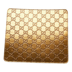 グッチ グッチシマ GG ロゴ マウスパッド パソコン PC小物 インテリア 雑貨 ゴールド レザー レディース GUCCI 【中古】