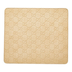 グッチ グッチシマ GG ロゴ マウスパッド パソコン PC小物 インテリア 雑貨 ベージュ レザー レディース GUCCI 【中古】