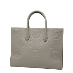 マイケルコース MIRELLA EW トート ミディアム トートバッグ ショルダーバッグ 2WAY パールグレー レザー レディース Michael Kors 【中古】
