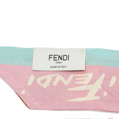 フェンディ ラッピー スカーフ ピンク マルチカラー レディース FENDI 【中古】