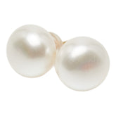 K18YG イエローゴールド アコヤボタンパール9.0~9.1mm ピアス レディース 【中古】