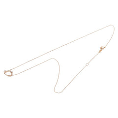 スタージュエリー K10PG ピンクゴールド トパーズ ハートモチーフ ペンダント ネックレス レディース STAR JEWELRY 【中古】