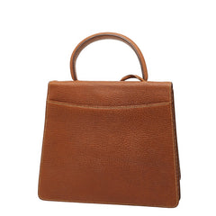 ロエベ バルセロナ ハンドバッグ ブラウン レザー レディース LOEWE 【中古】