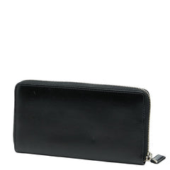 グッチ GGマーモント ラウンドファスナー 長財布 428736 ブラック レザー レディース GUCCI 【中古】