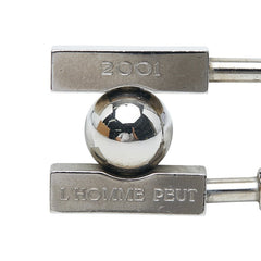 エルメス 2001年限定 L'HOMME PEUT EMBELLIR LA TERRE 未知なる地球の美を求めて カデナ チャーム シルバー メタル レディース HERMES 【中古】