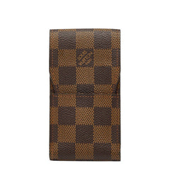 ルイ ヴィトン ダミエ エテュイ シガレット シガレットケース N63024 ブラウン PVC レザー レディース LOUIS VUITTON 【中古】