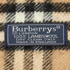 バーバリー ノバチェック マフラー ブラウン カシミヤ レディース BURBERRY 【中古】