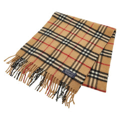 バーバリー ノバチェック マフラー ブラウン カシミヤ レディース BURBERRY 【中古】