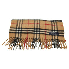 バーバリー ノバチェック マフラー ブラウン カシミヤ レディース BURBERRY 【中古】