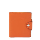 エルメス ユリスPM 手帳カバー ノートカバー オレンジ トゴ レディース HERMES 【中古】
