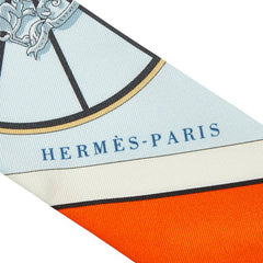 エルメス ツイリー Springs Springs スプリング スプリング スカーフ マルチカラー シルク レディース HERMES 【中古】