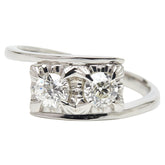 Pt900 プラチナ ダイヤ0.58ct リング 指輪 レディース 12号 【中古】