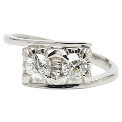 Pt900 プラチナ ダイヤ0.58ct リング 指輪 レディース 12号 【中古】