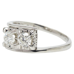 Pt900 プラチナ ダイヤ0.58ct リング 指輪 レディース 12号 【中古】