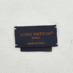 ルイ ヴィトン モノグラム ショール スターライト ストール M77714 ホワイト シルク レディース LOUIS VUITTON 【中古】