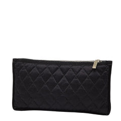 シャネル ココマーク アイマスク ポーチ セット ブラック ホワイト シルク レディース CHANEL 【中古】