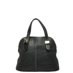 バーバリー ハンドバッグ ブラック レザー レディース BURBERRY 【中古】