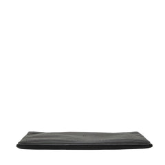 バレンシアガ ネイビークリップM クラッチバッグ セカンドバッグ 373834 ブラック レザー メンズ BALENCIAGA 【中古】