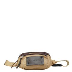 バーバリー ボディバッグ ウエストバッグ ベージュ ブラウン ナイロン レザー レディース BURBERRY 【中古】