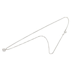 Pt900 プラチナ Pt850 プラチナ ダイヤ0.65ct ネックレス レディース 【中古】