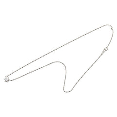 Pt850 プラチナ ダイヤ0.32ct ネックレス レディース 【中古】