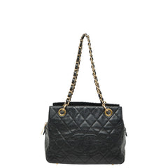 シャネル ココマーク マトラッセPTT チェーン ショルダーバッグ A18004 ブラック キャビアスキン レディース CHANEL 【中古】