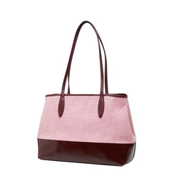 ケイトスペード トートバッグ ピンク ワインレッド キャンバス レザー レディース Kate Spade 【中古】