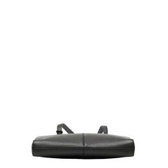 シャネル ロゴチャーム トートバッグ ショルダーバッグ ブラック キャビアスキン レディース CHANEL 【中古】