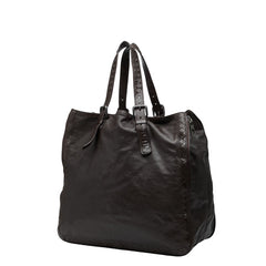 ボッテガヴェネタ イントレチャート トートバッグ ブラウン レザー レディース BOTTEGAVENETA 【中古】
